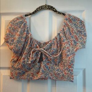 American Eagle Outfitters Multicolor Floral Crop Top